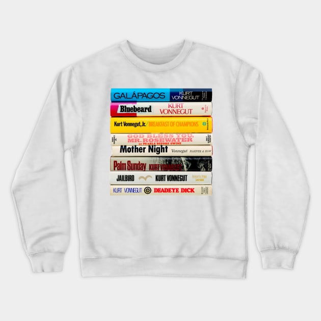 Vonnegut Book Stack Crewneck Sweatshirt by Scum & Villainy